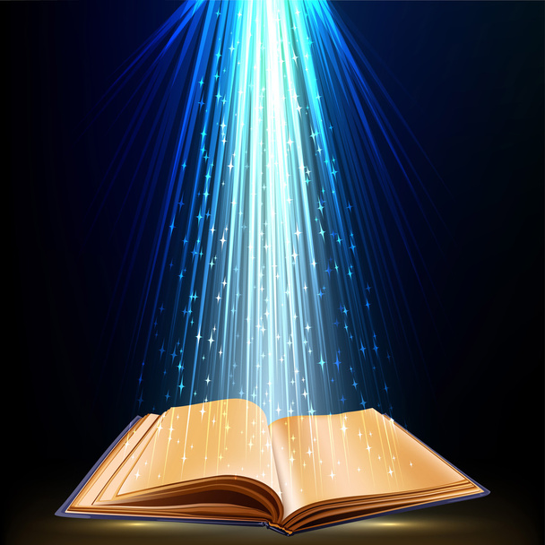 Livre avec lumière magique
 - Vecteur, image
