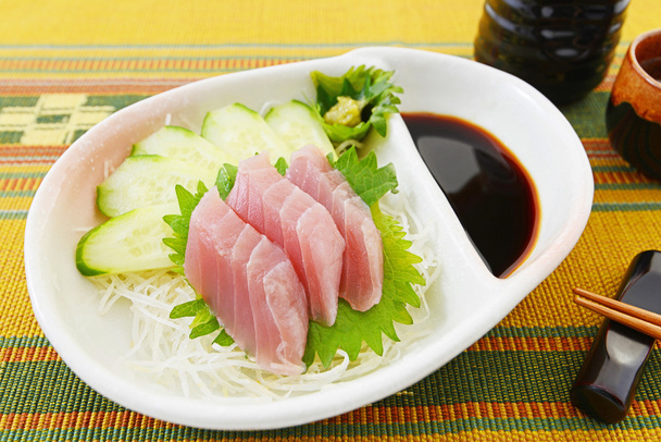 sashimi, świeży tuńczyk - Zdjęcie, obraz