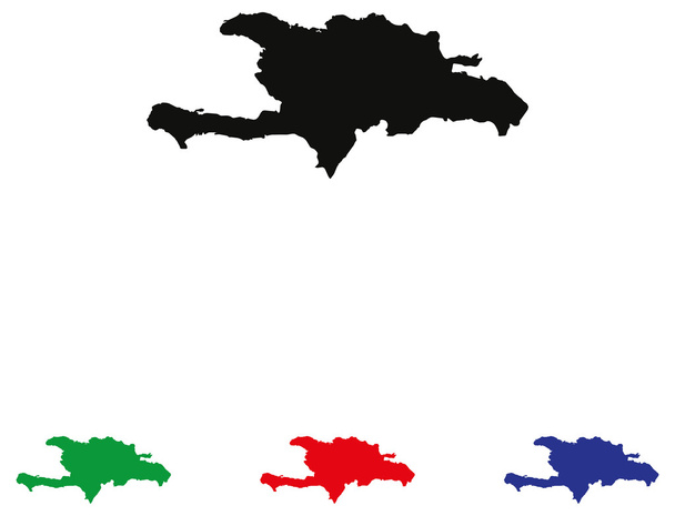 Democratic Republic Icon with Four Color Variations - Vektör, Görsel