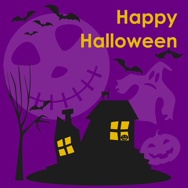 Hintergrund des Halloween-Vektors - Vektor, Bild