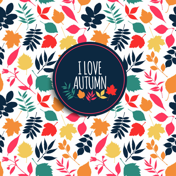 Autumn pattern - Vecteur, image