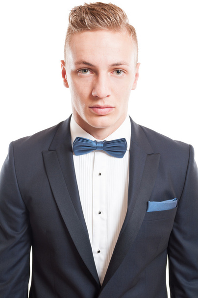 Portrait of an elegant blond male model - Фото, изображение
