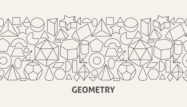 Geometría Concepto de Banner - Vector, imagen