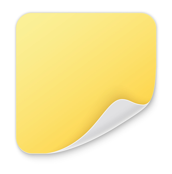 κίτρινο βέργα Σημείωση - Διάνυσμα, εικόνα