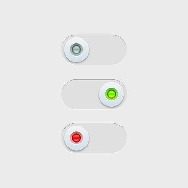 Switch buttons - Vector, afbeelding