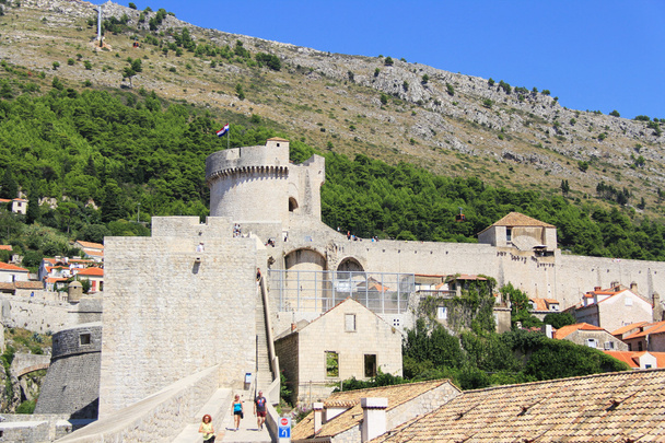 Старая городская стена в Дубровнике, Хорватия
 - Фото, изображение