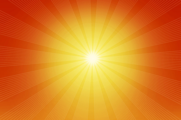 Shining sun and  rays. - Photo, Image