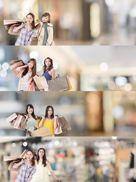 asiatische Frau beim Einkaufen - Foto, Bild
