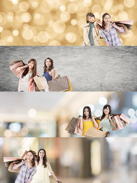 アジアの女性のショッピング - 写真・画像