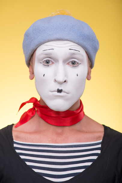 Portrait of male mime - Φωτογραφία, εικόνα