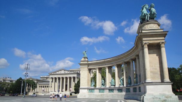 heros square in budapest - Photo, Image