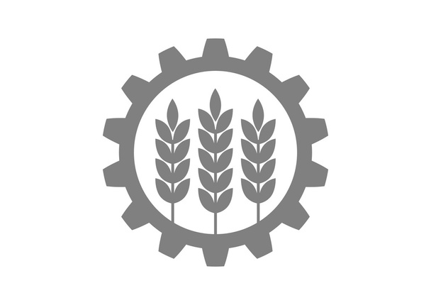 průmyslové a zemědělské ikona na bílém pozadí   - Vektor, obrázek