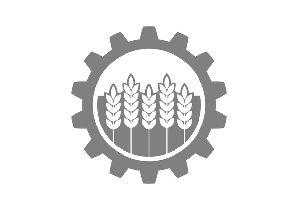 przemysłowych i rolniczych ikona na białym tle   - Wektor, obraz