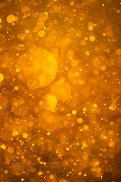 goldener glänzender Bokeh-Hintergrund - Foto, Bild