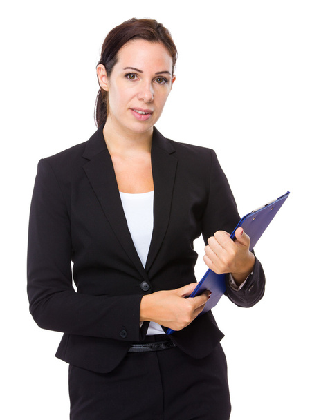 Business woman with clipboard - Fotografie, Obrázek
