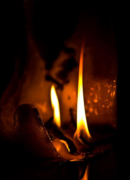 Burned candle - Fotoğraf, Görsel