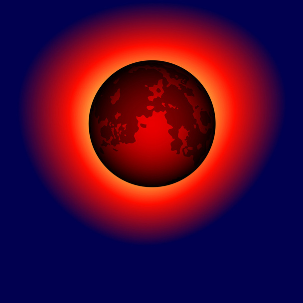 Donkere Maan - Vector, afbeelding