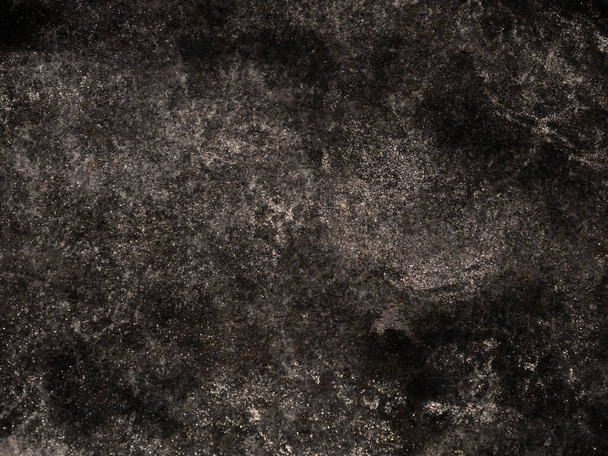 Black dark gray rough grainy aged stucco plaster stone texture background.Concrete old wall wallpaper.Fresco backdrop.Blackboard chalkboard board banner design.Textured paper surface.Grunge frame.Card - Photo, Image
