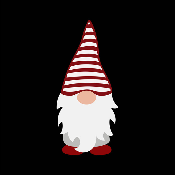 Christmas Gnome T shirt Design Vector Gnomes Holiday T-Shirt Cute Christmas Shirts Funny Gnome Tee vector - Vetor, Imagem
