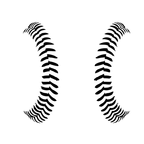 Бейсбольные стежки, Вектор для бейсбольных кружевных мячей - Вектор,изображение