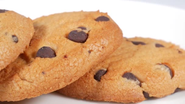 Μπισκότα με τσιπ σοκολάτας, σύντομο βίντεο κλιπ - Πλάνα, βίντεο