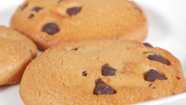Μπισκότα με τσιπ σοκολάτας, σύντομο βίντεο κλιπ - Πλάνα, βίντεο