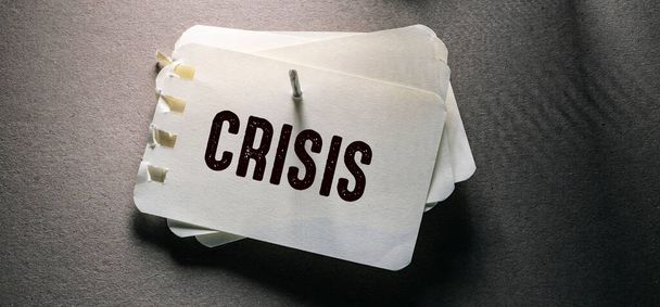 Close up of Crisis Word , Business Concept Idea - Fotografie, Obrázek