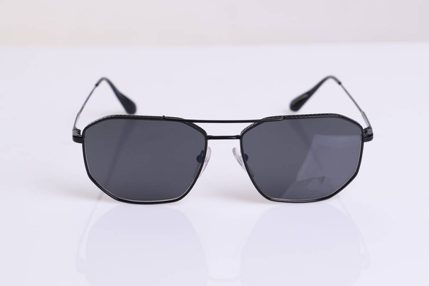 Modern fashionable eye glasses isolated on white background - Foto, Imagem