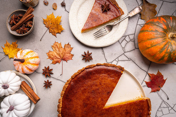 American pumpkin pie - Foto, Imagen