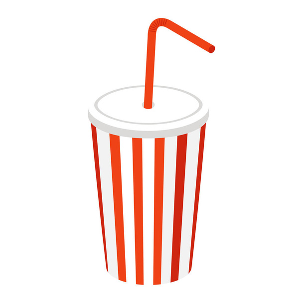 soft drink vettore cartone animato oggetto isolato - Vettoriali, immagini