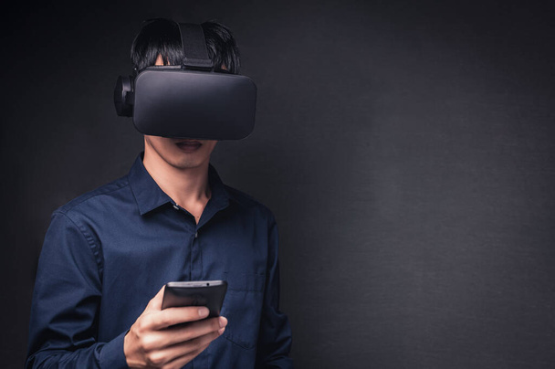 VR lasit yhteys metaverse online-tekniikka - Valokuva, kuva