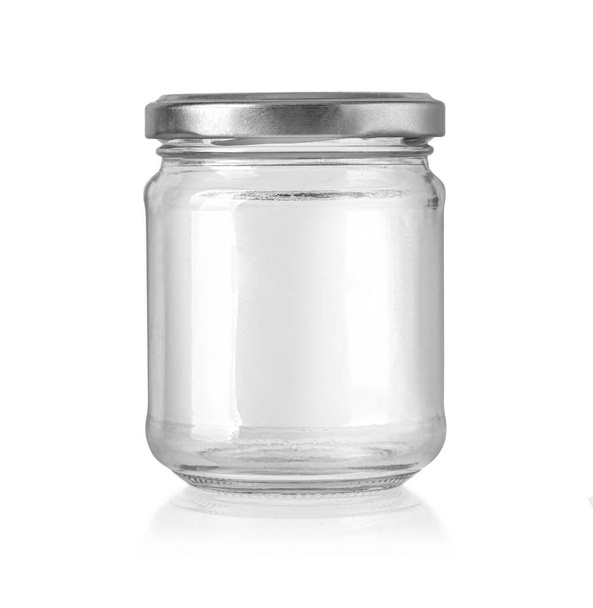 Vaso di vetro isolato su sfondo bianco con percorso di ritaglio - Foto, immagini