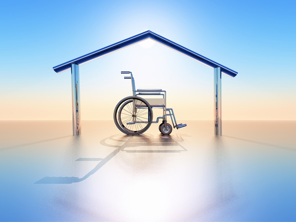 huis en handicap - Foto, afbeelding