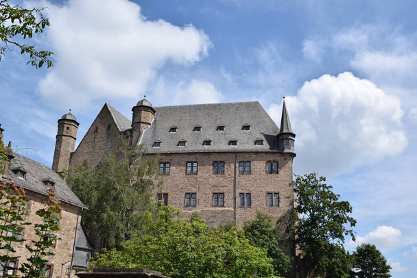 Das Marburger Schloss in Hessen Deutschland - Photo, Image