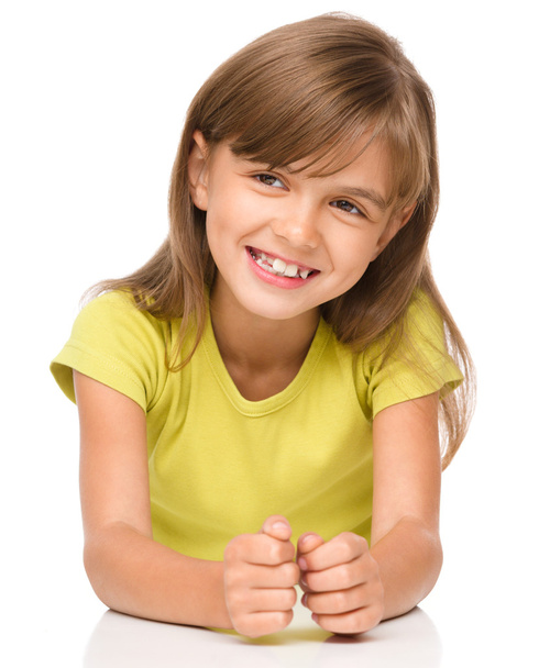 Portrait of a happy little girl - Photo, Image