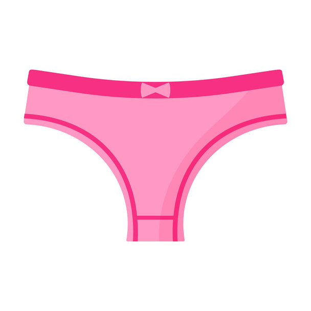女性ピンクのスポーツのパンティー。ファッションのコンセプト。ベクトル漫画分離イラスト. - ベクター画像