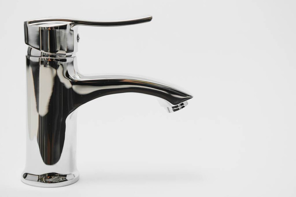 Single handle water tap isolated on white - Valokuva, kuva