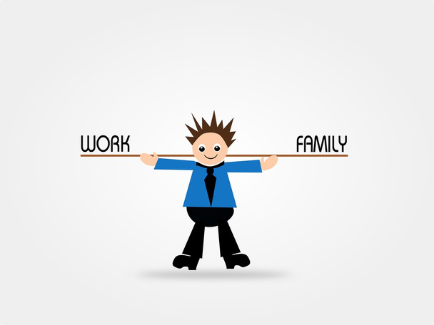 práce a rodina rovnováhu - Fotografie, Obrázek