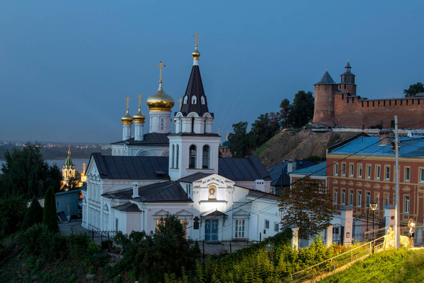 Russia. Nizhny Novgorod. Elias Church at night - Foto, Imagem