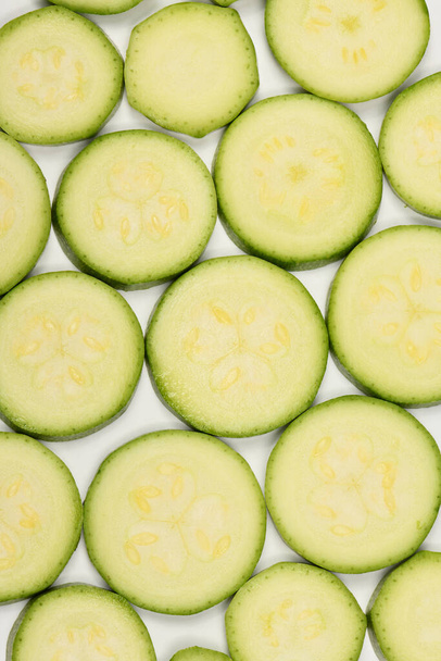 Perfectly retouched zucchini isolated on white. High resolution photo. Full depth of field. - Photo, Image
