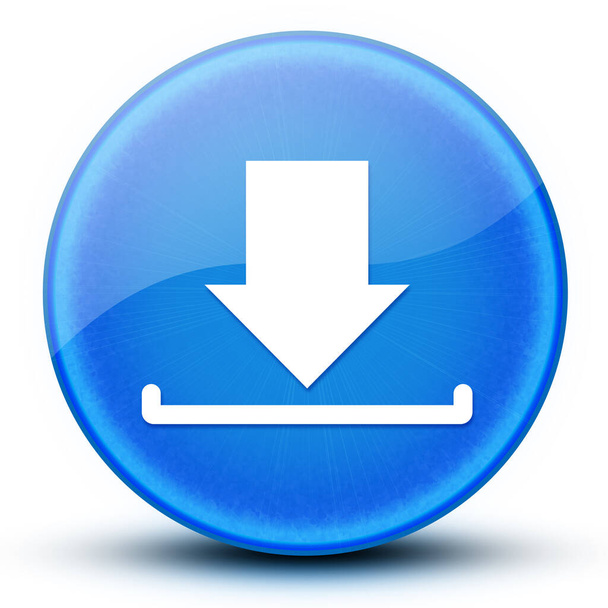 Download eyeball glossy elegant blue round button abstract illustration - Zdjęcie, obraz
