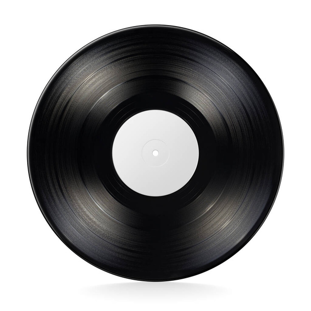 12-inch vinyl LP record isolated on white background. - Foto, imagen