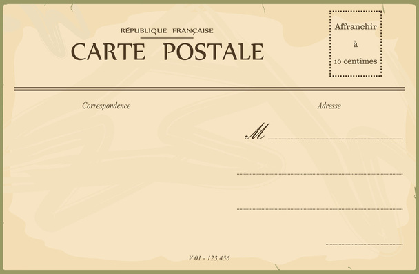 Vintage postcard - Вектор,изображение