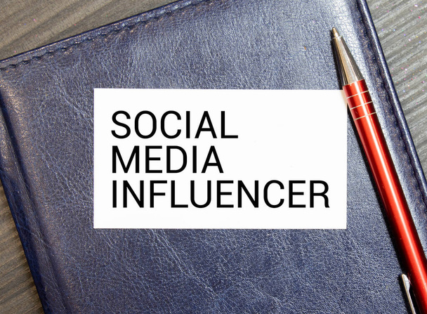 letters making Social Media Influencer text. Concept image. - Photo, Image