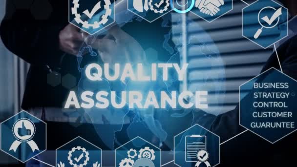 QA Quality Assurance and Quality Control conceptual - Footage, Video