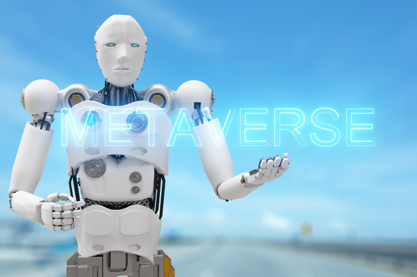 Metawerna społeczności robotów do gry VR Avatar rzeczywistość wirtualna rzeczywistość ludzi blockchain połączyć inwestycje technologiczne, styl życia biznesu 202 - Zdjęcie, obraz