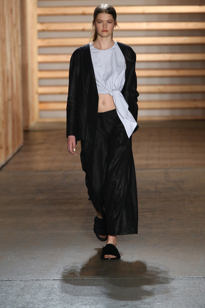Model walks the runway at the Tibi fashion show - Фото, зображення