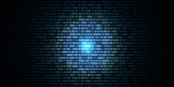 bináris kód háttér elvont technológia Digitális bináris adatok és biztonságos adat koncepció 3d illusztráció - Fotó, kép