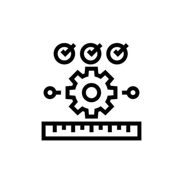 Omgekeerde Engineering icoon in vector. Logotype - Vector, afbeelding