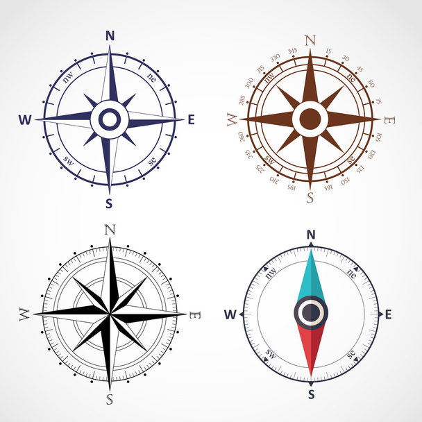 Větrná růžice kompasu - Vektor, obrázek